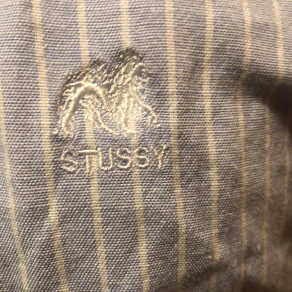 Stussy - shirt sleeve shirt - very popular designer in stripped fabric - Picture 2 of 8